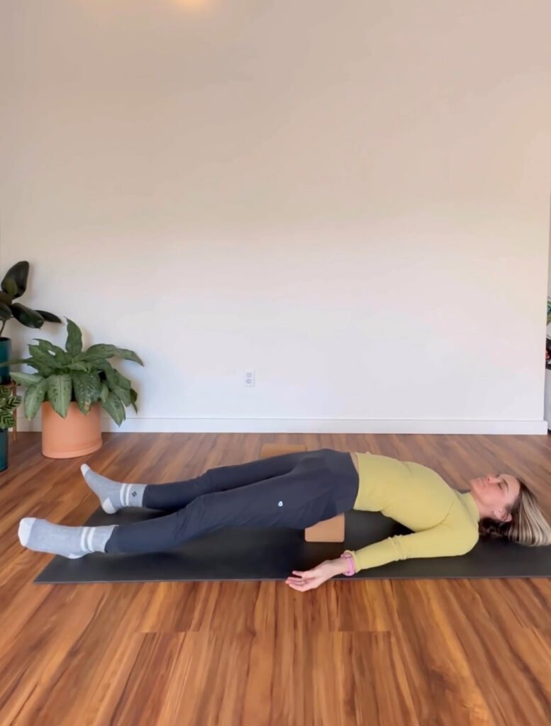 supported bridge pose legs straight